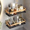 Metal Bathroom Shelves Punch-Free Wall Rack