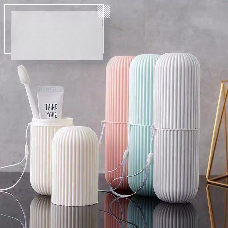 Travel Portable Toothbrush Cup Bathroom Toothpaste Holder Storage Case