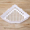 Triangle Shelf Kitchen Bathroom Toiletries Storage Rack(White)
