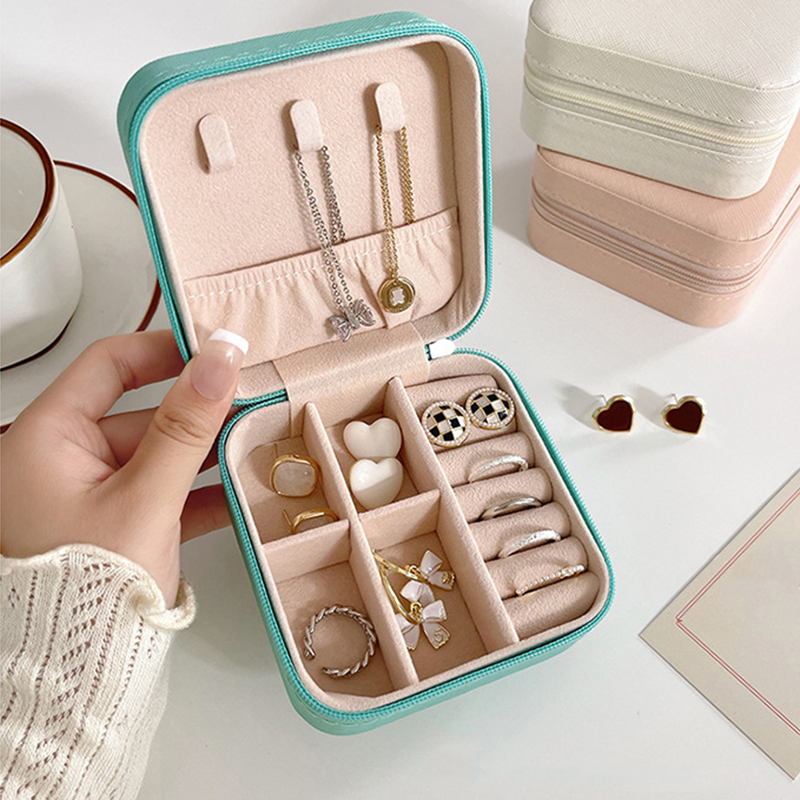 Mini Portable Travel Earrings Storage Box