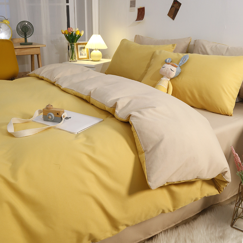 Mustard Yellow Bedding Set, King Size