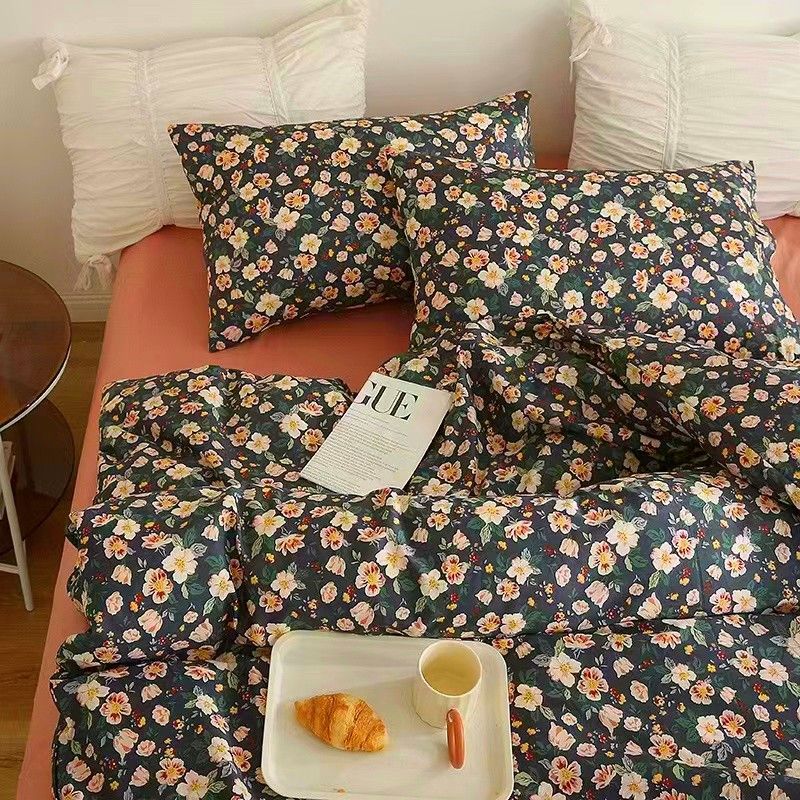 Romantic Floral Ins Style Duvet Cover Set, Full Size
