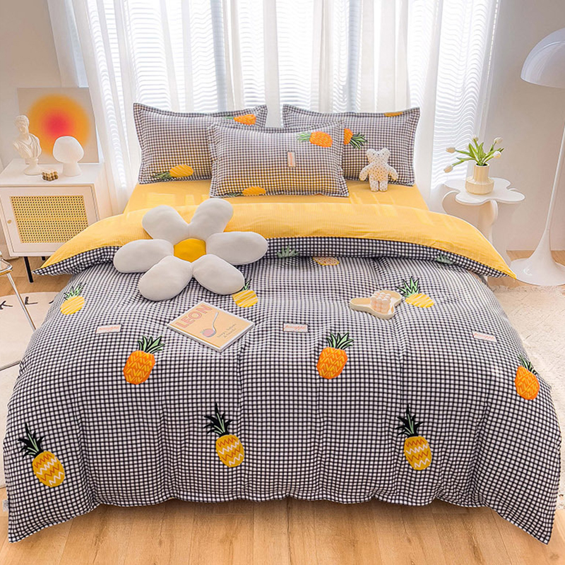 Cotton Thickened Quilt Set Super Comfortable Duvet Cover, Twin Size